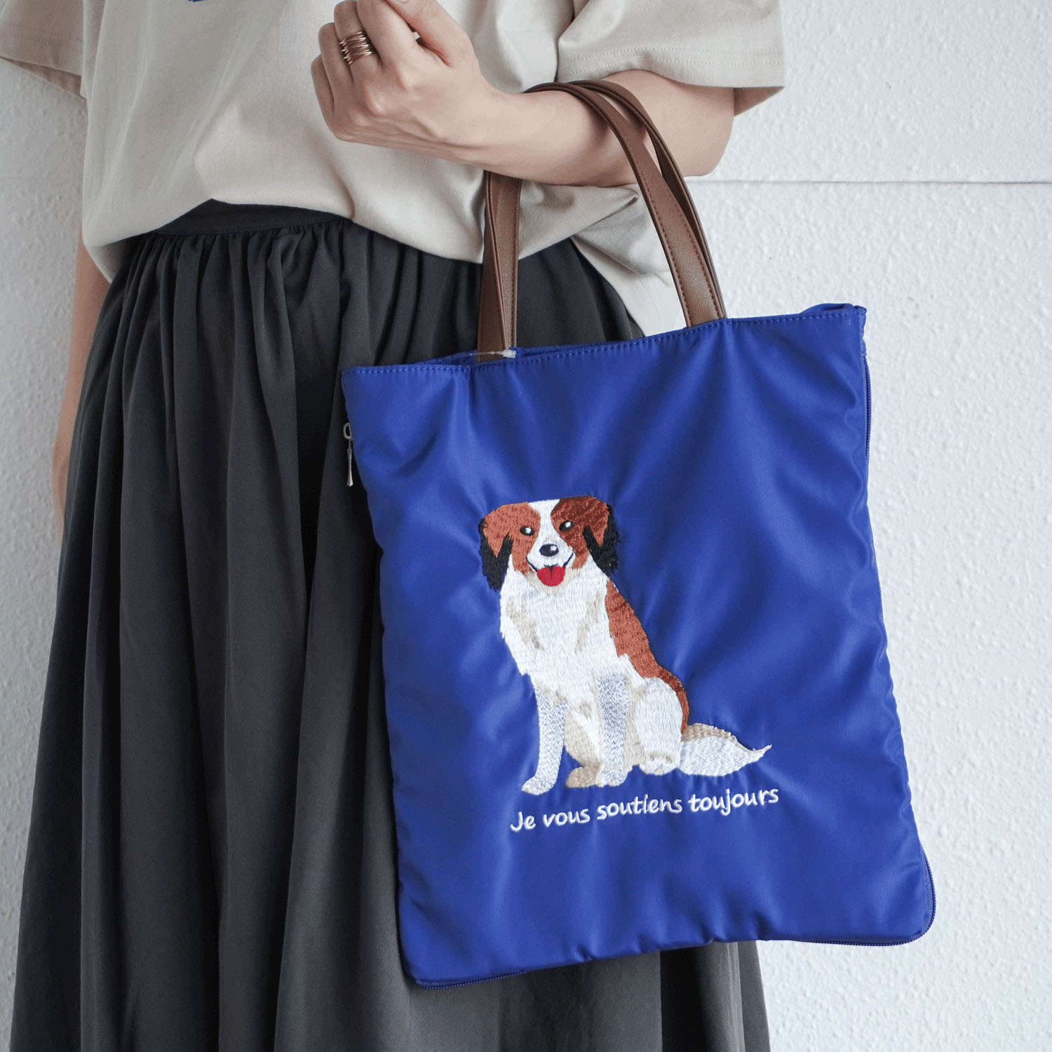 【エトワールオリジナル】アニマル刺繍A4拡張バッグ