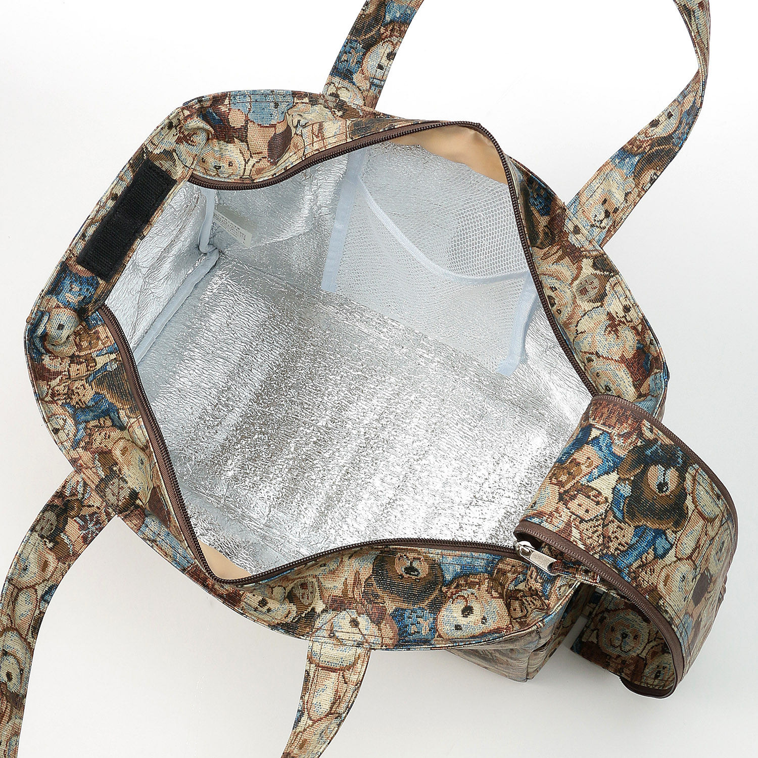 【エトワール別注柄】クマゴブラン柄保冷保温BOX型トートバッグ - 画像8