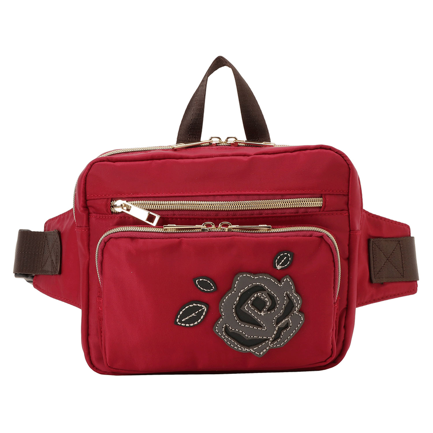 SOFIA VALENTINO バラパッチワークウエストポーチ - 画像7