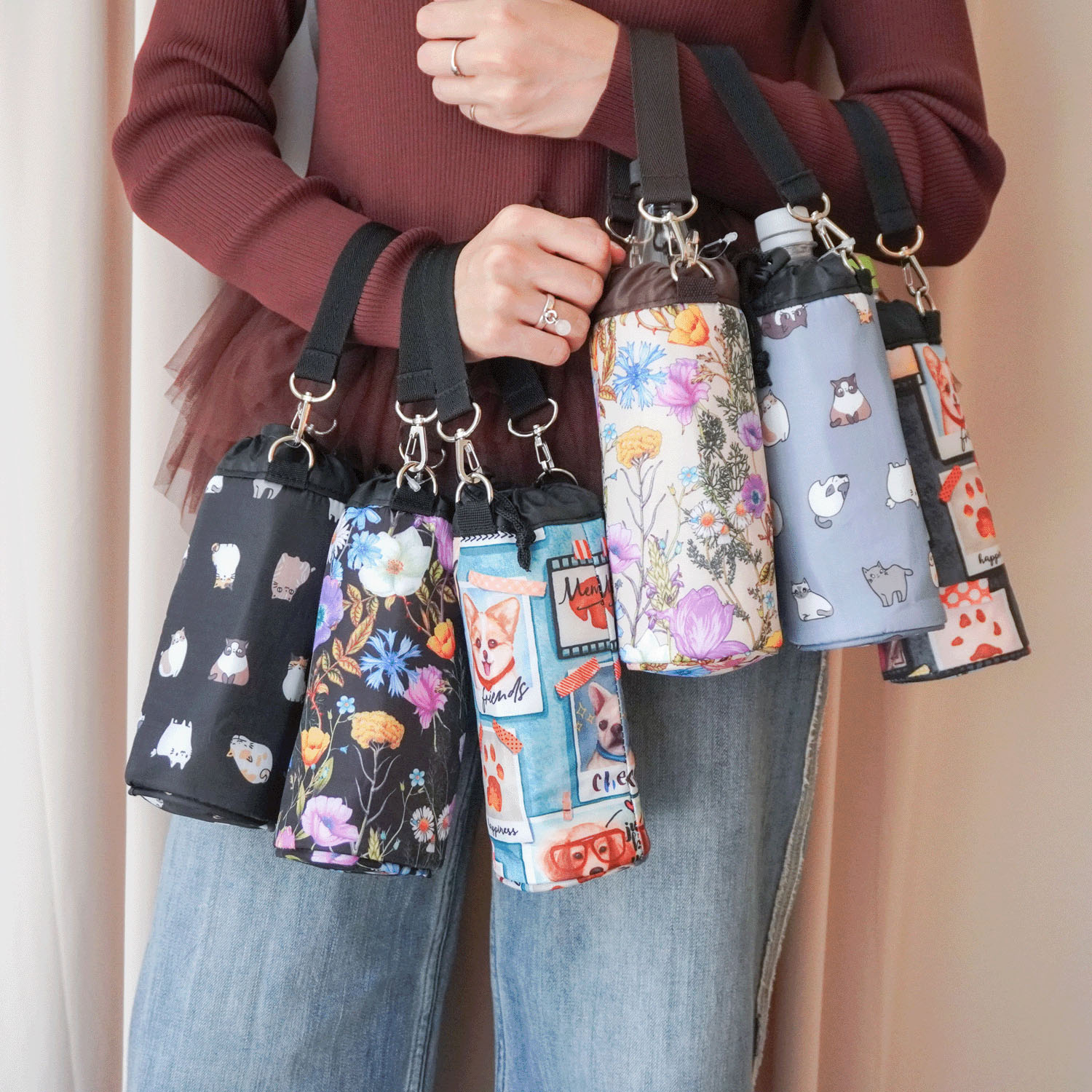 【エトワールオリジナル】保冷保温ショルダー紐付きペットボトルホルダー