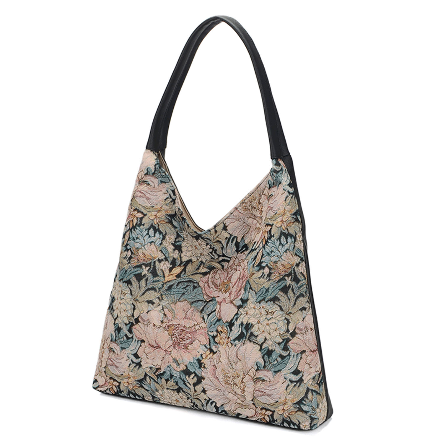 花柄ゴブラントートバッグ - 画像2