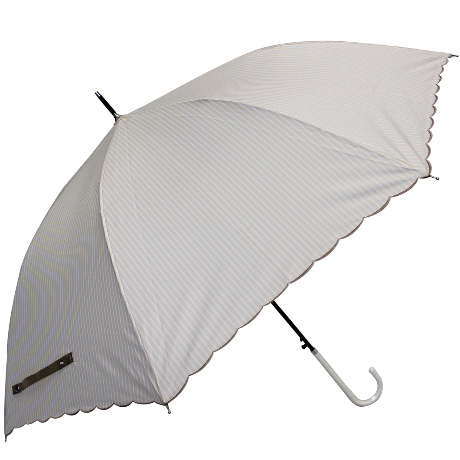 ストライプ・スカラップジャンプ傘 - 画像1