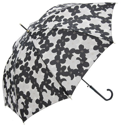 フラワー柄 ジャンプ長傘 耐風骨