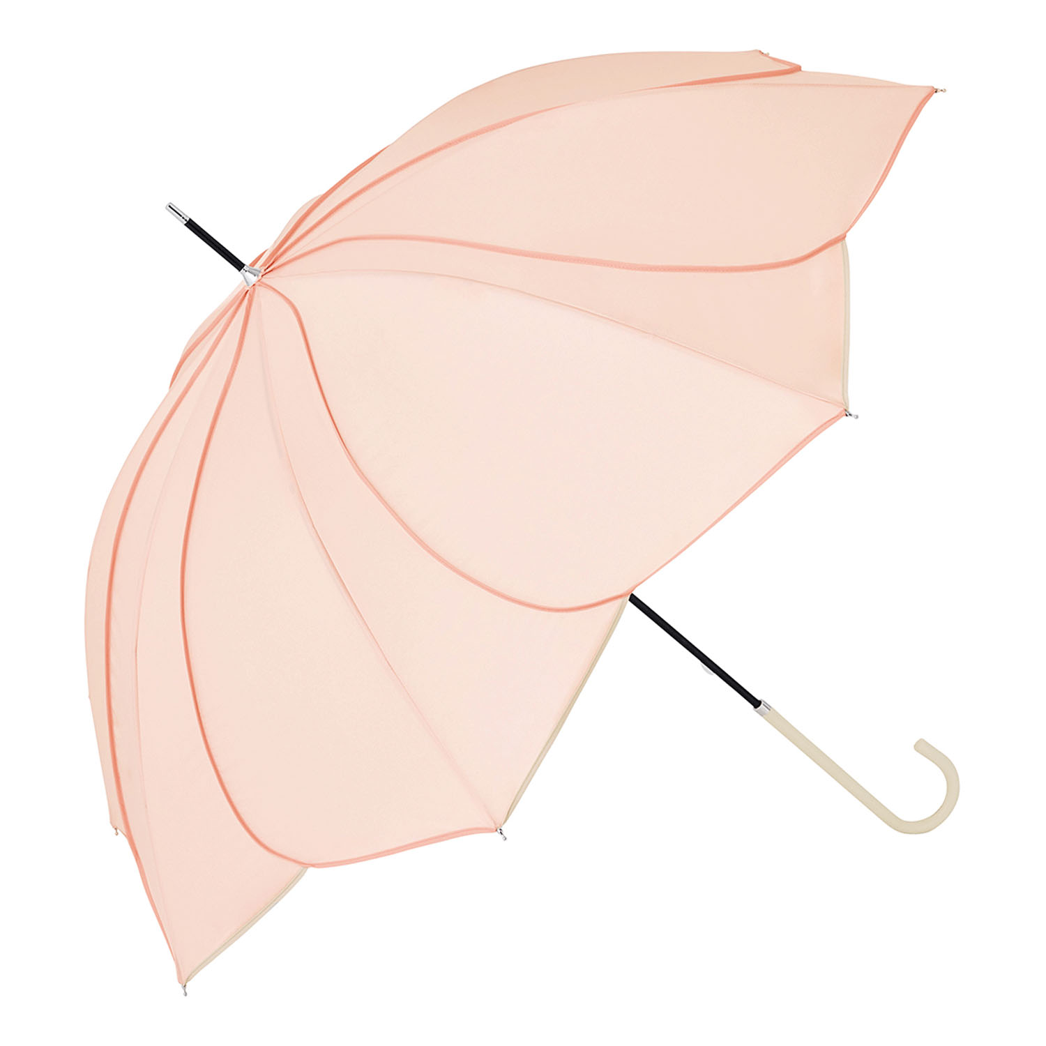 【because】 バイカラーパイピング 長傘 - 画像8