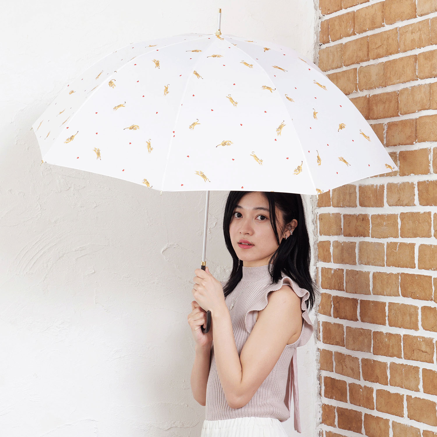 【nifty cokors】 ハートタイガー長傘