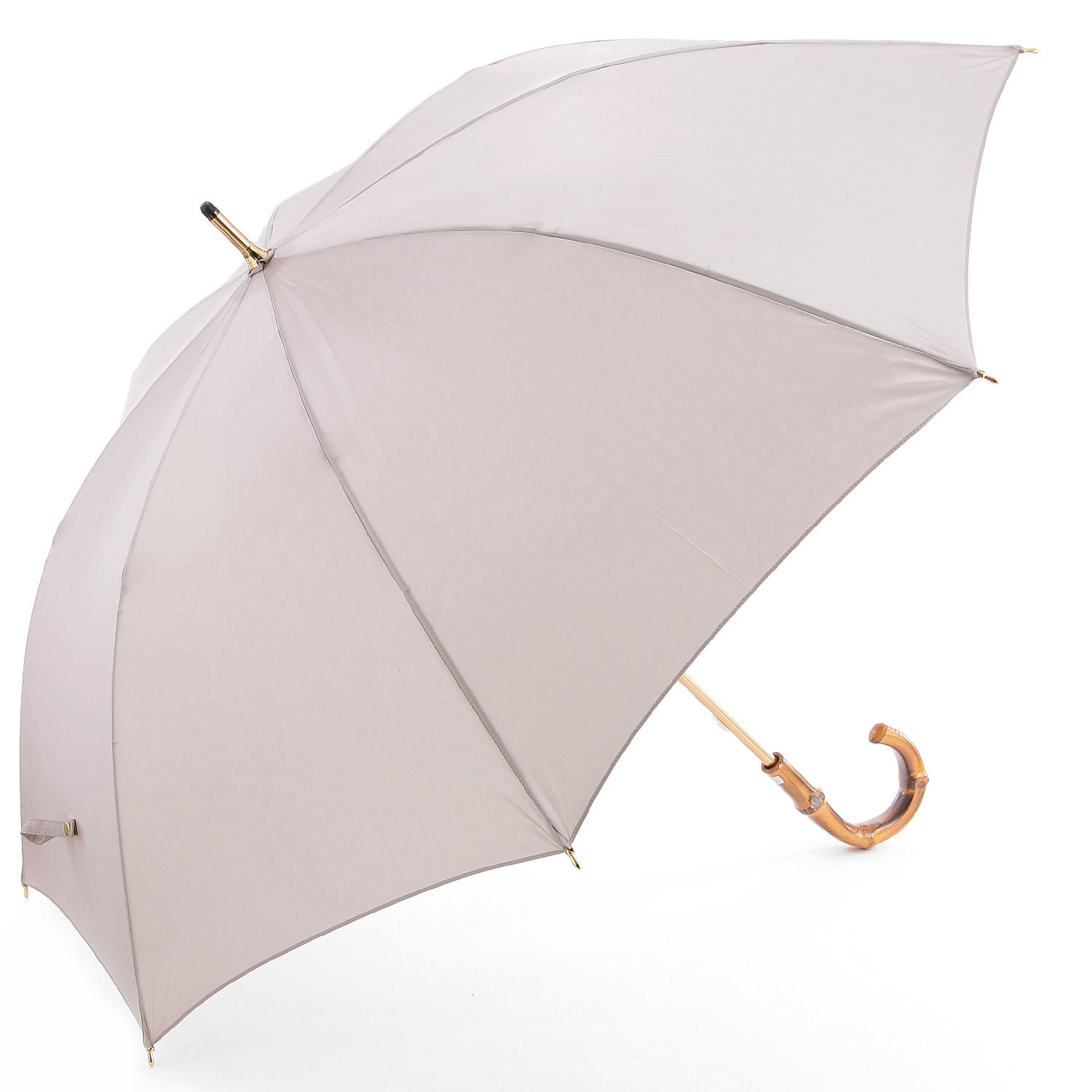 【日本製】 富士絹（シルク調ポリエステル） 無地ショート傘