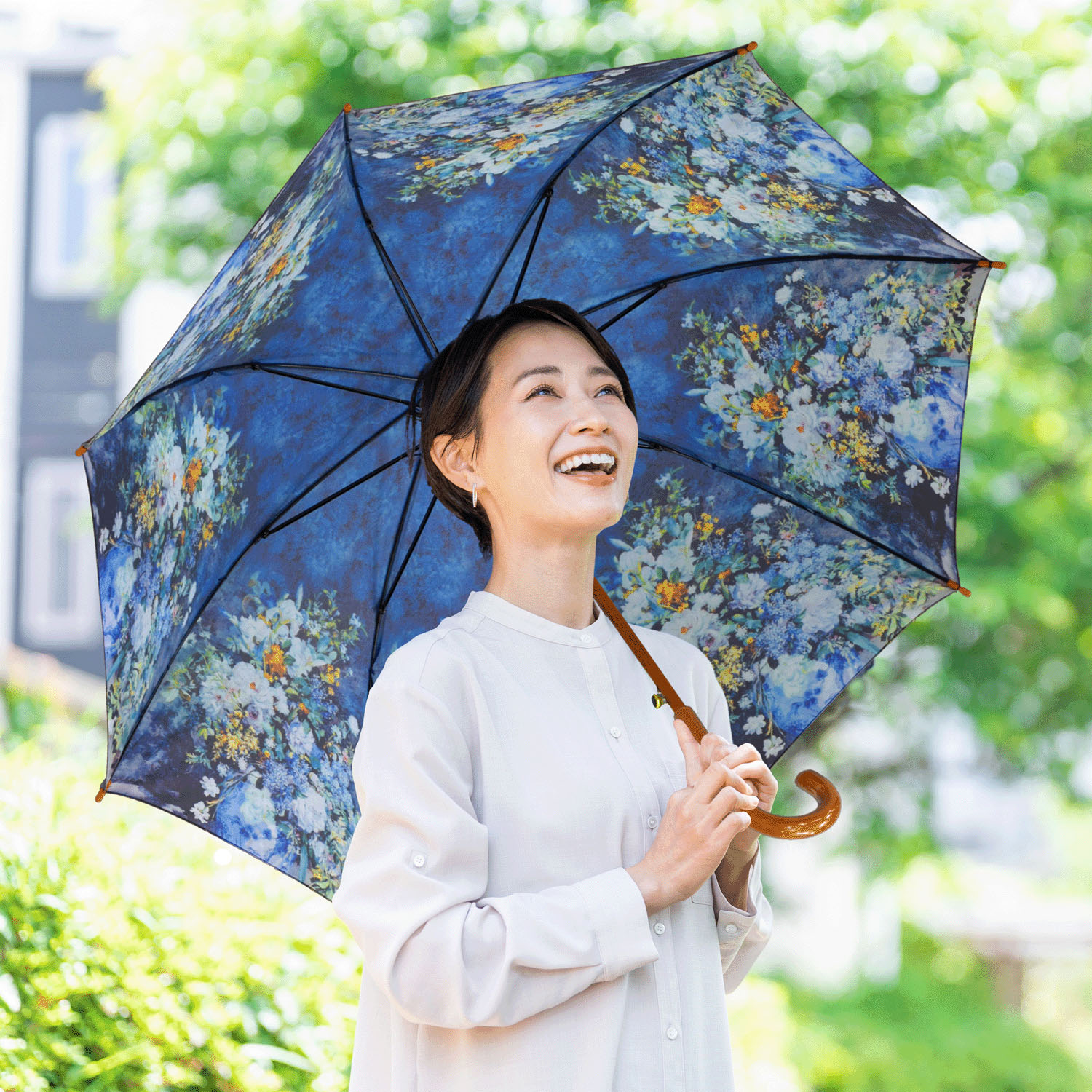 名画 木棒ジャンプ長傘 - 画像1