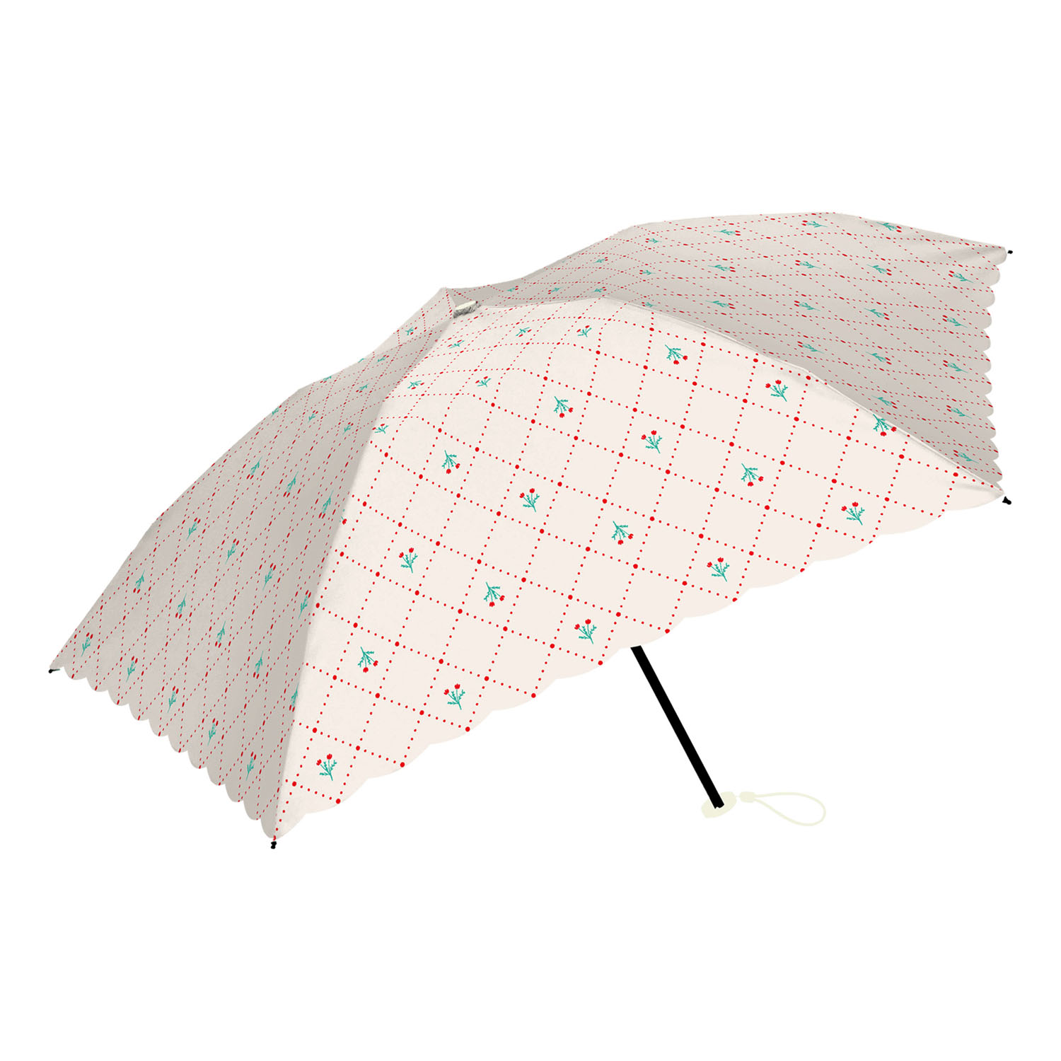 【assa】 ガーリーフラワー折傘 - 画像3