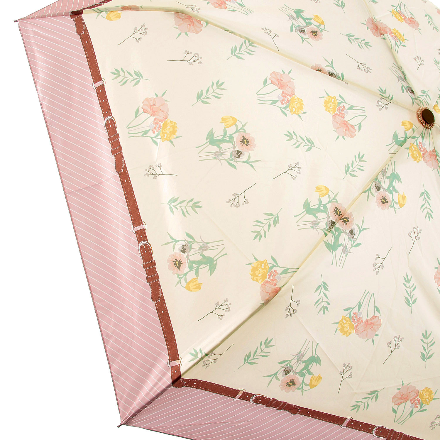 【耐風仕様】 フローラルスカーフ折傘 - 画像3