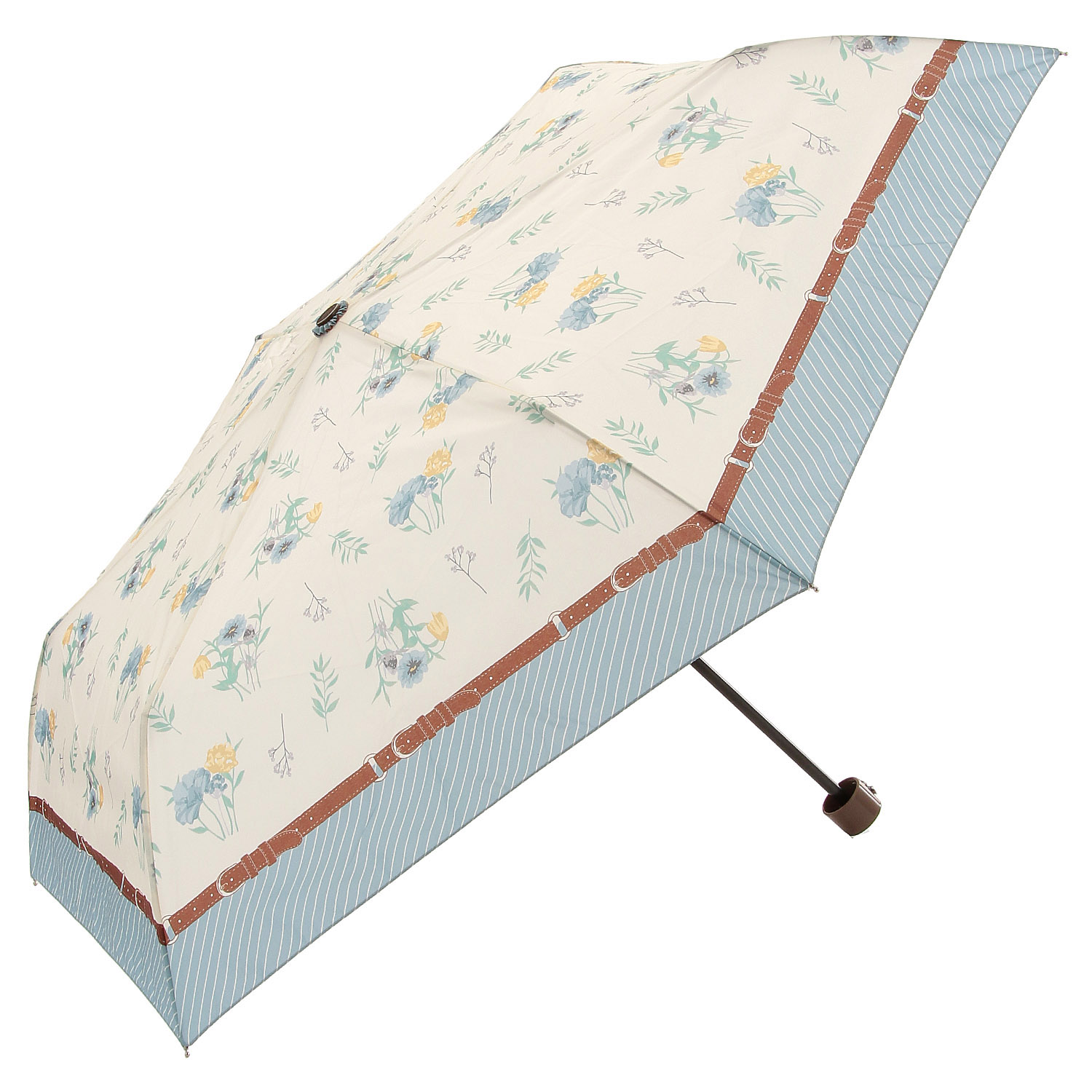 【耐風仕様】 フローラルスカーフ折傘 - 画像4