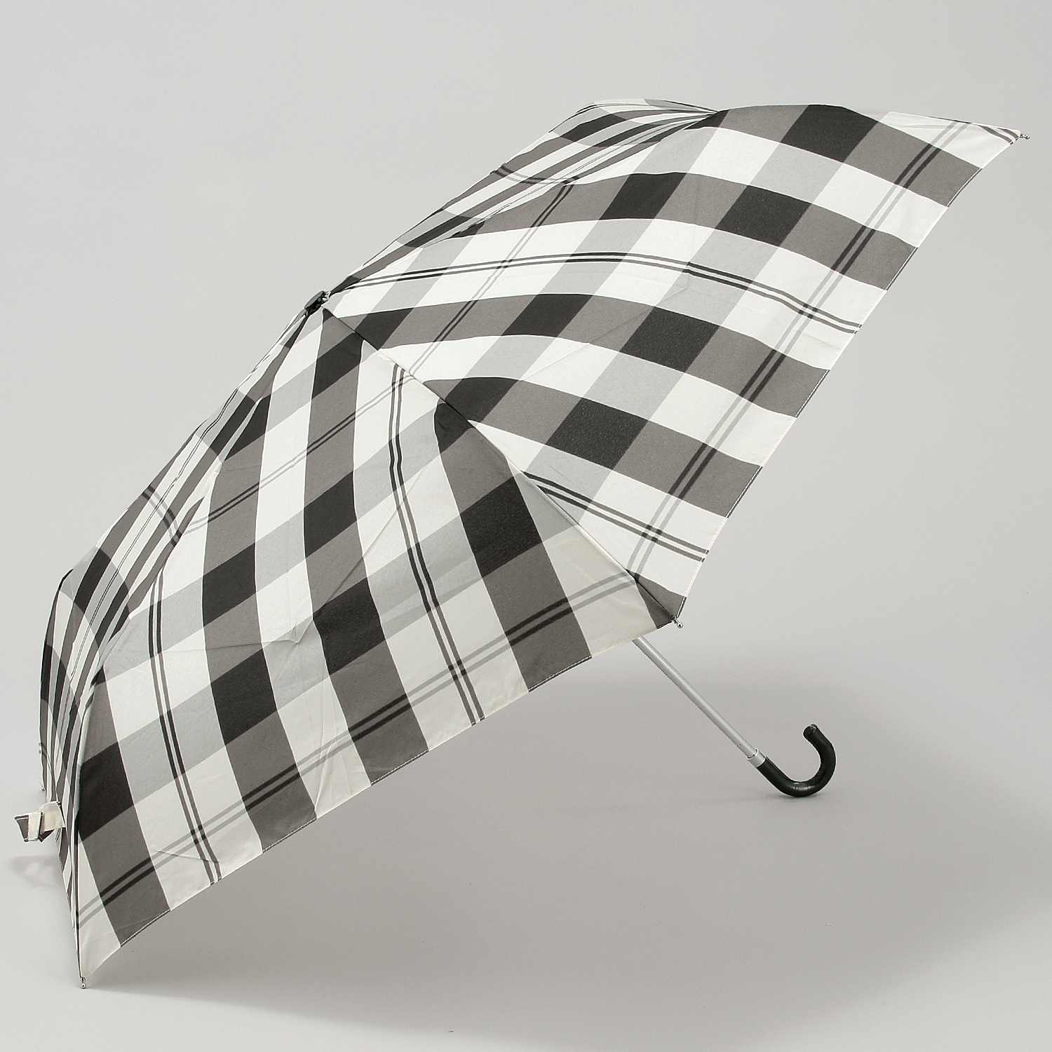 【耐風骨】 ビッグチェック柄折傘55cm - 画像4