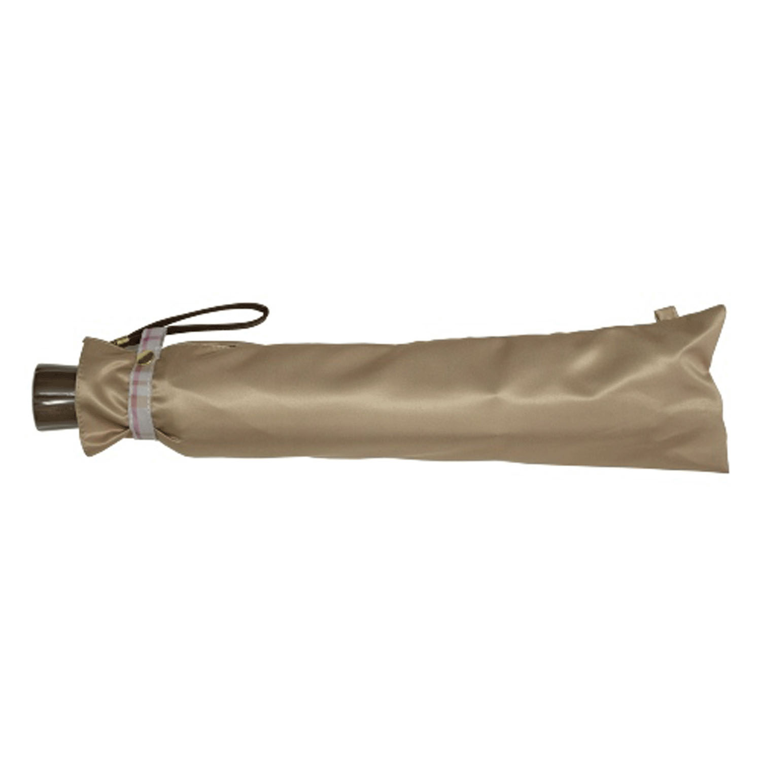 サテン両面プリント格子折傘 - 画像2