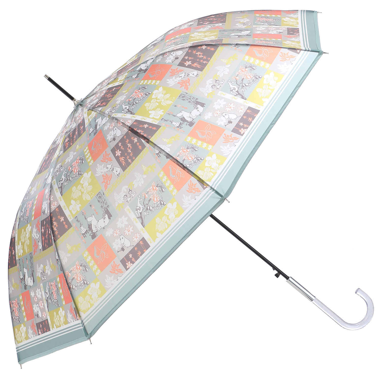 MOOMIN ムーミンパッチワーク柄 ジャンプ傘