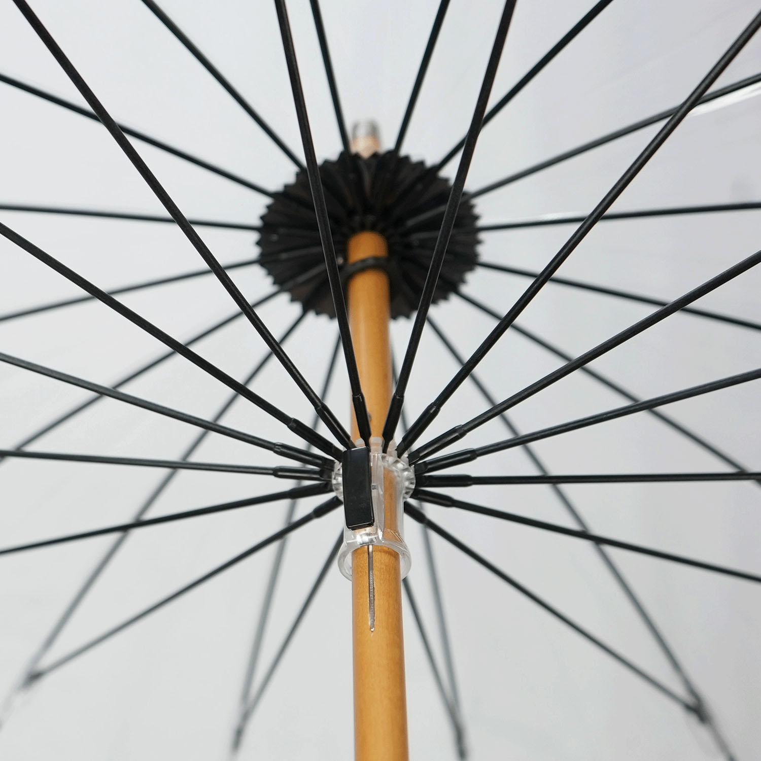 【日本製】 宮内庁御用ビニール傘 かてーる16本骨桜長傘 - 画像6