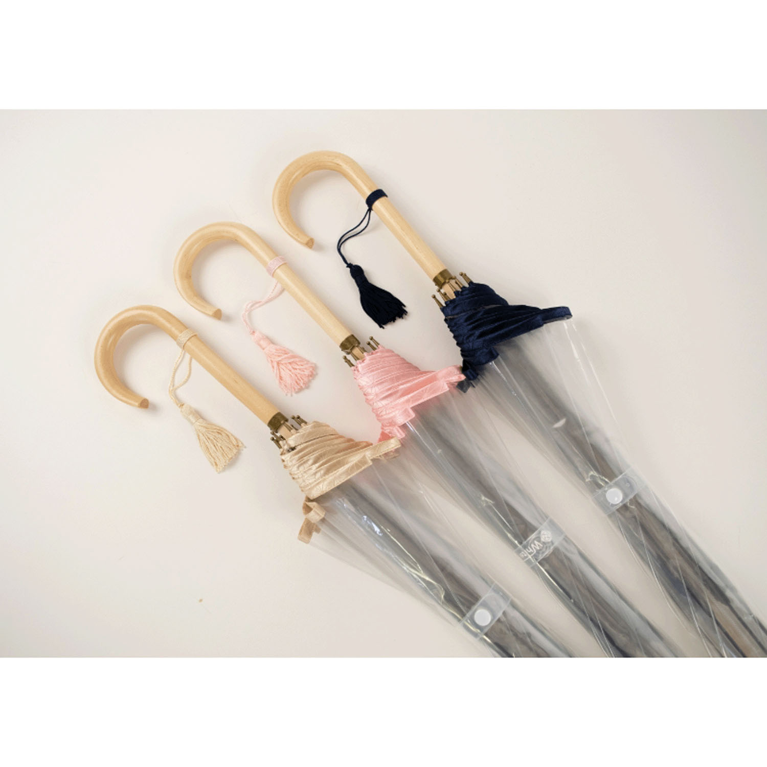 【日本製】 宮内庁御用ビニール傘 縁結 雅（みやび）8本骨ビニール傘 - 画像5