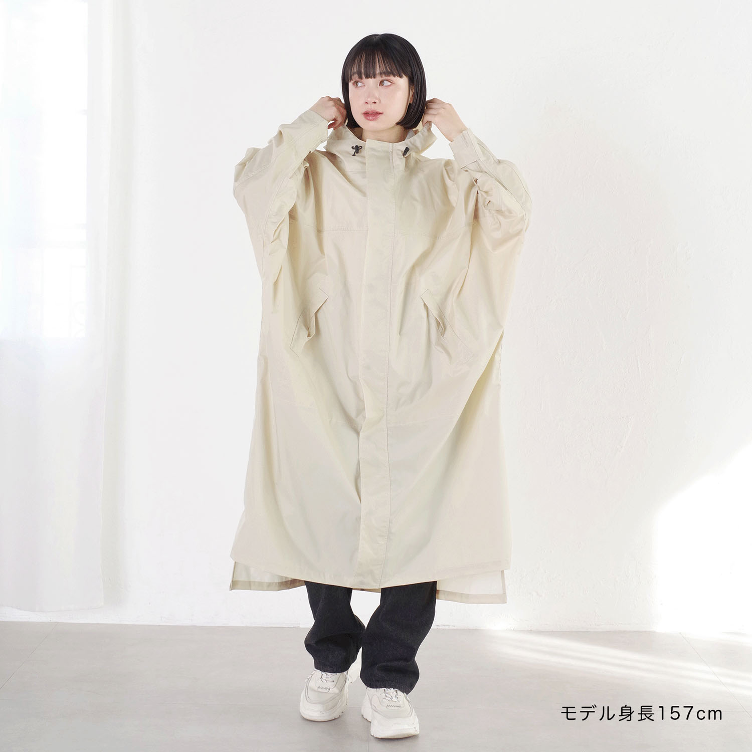 【nifty colors】 ドルマンレインコート
