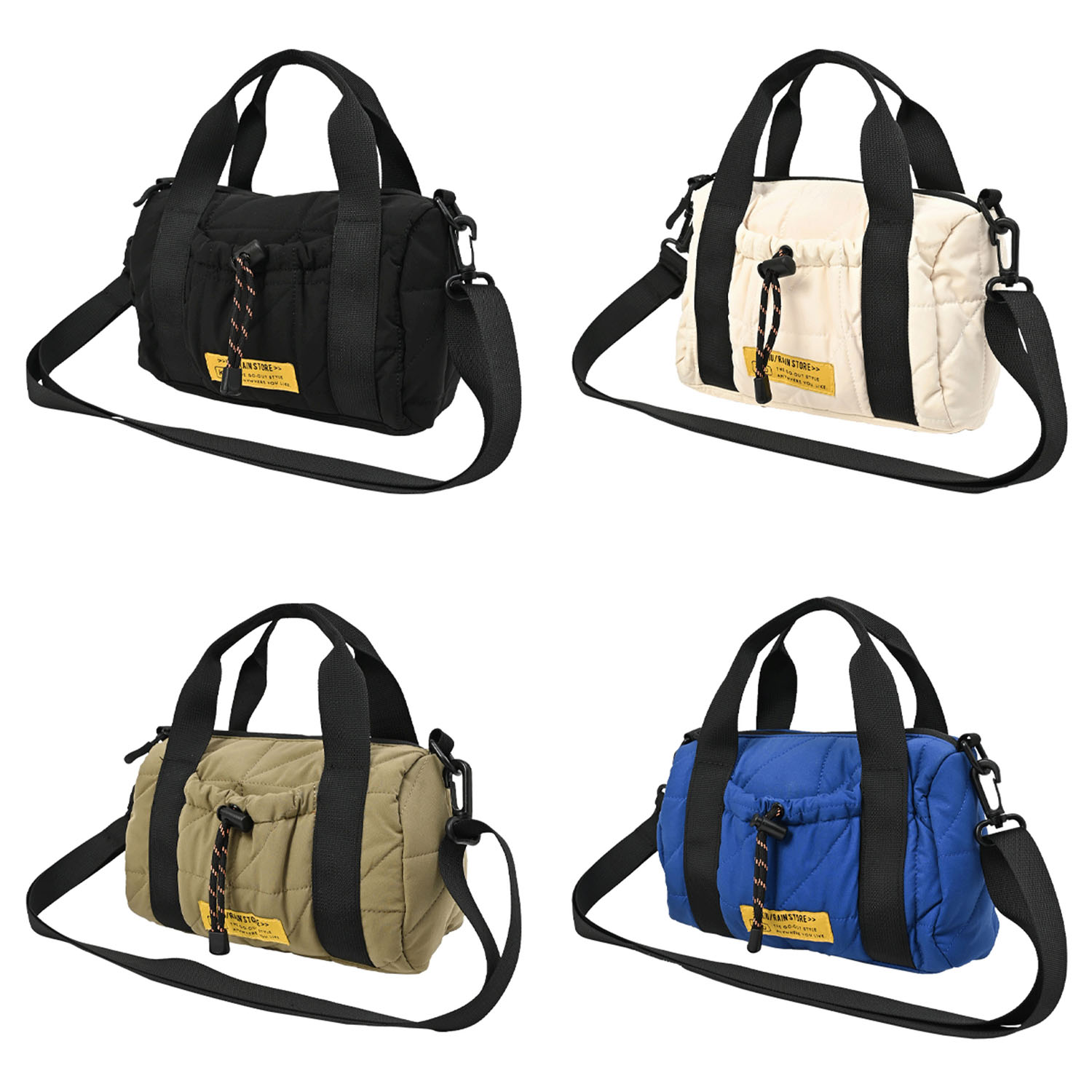 Kiu スクエアパデット ミニボストンバッグ