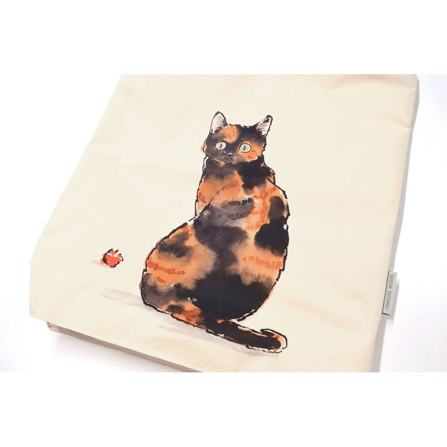 ハラミチヨ「サビにゃん」プリント 防水・撥水トートバッグ - 画像2