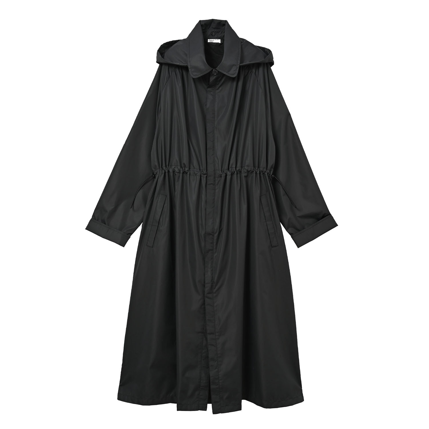 【ピーチドロップ】ギャザースレンカラーレインコート - 画像2
