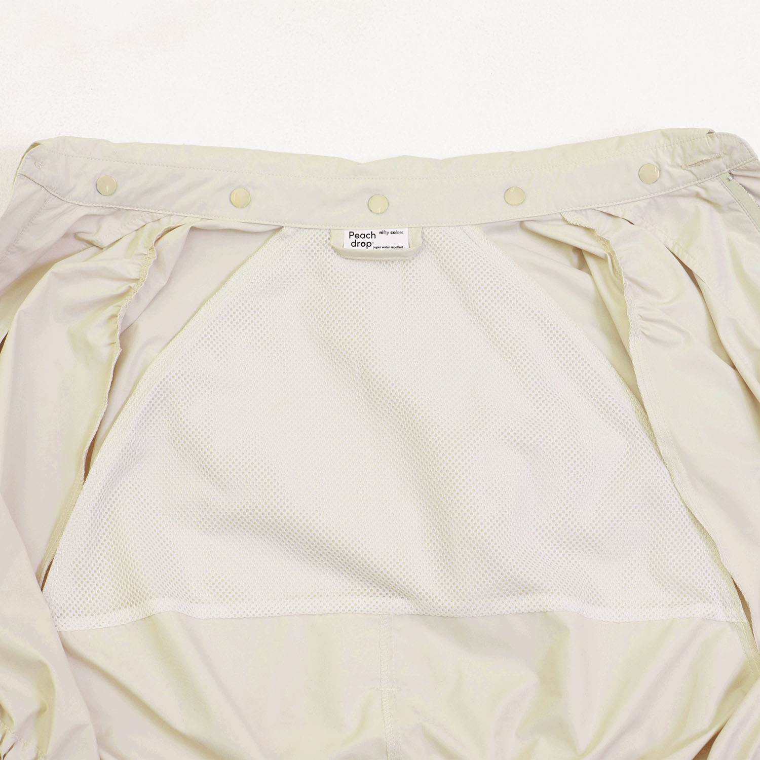 【ピーチドロップ】ギャザースレンカラーレインコート - 画像12