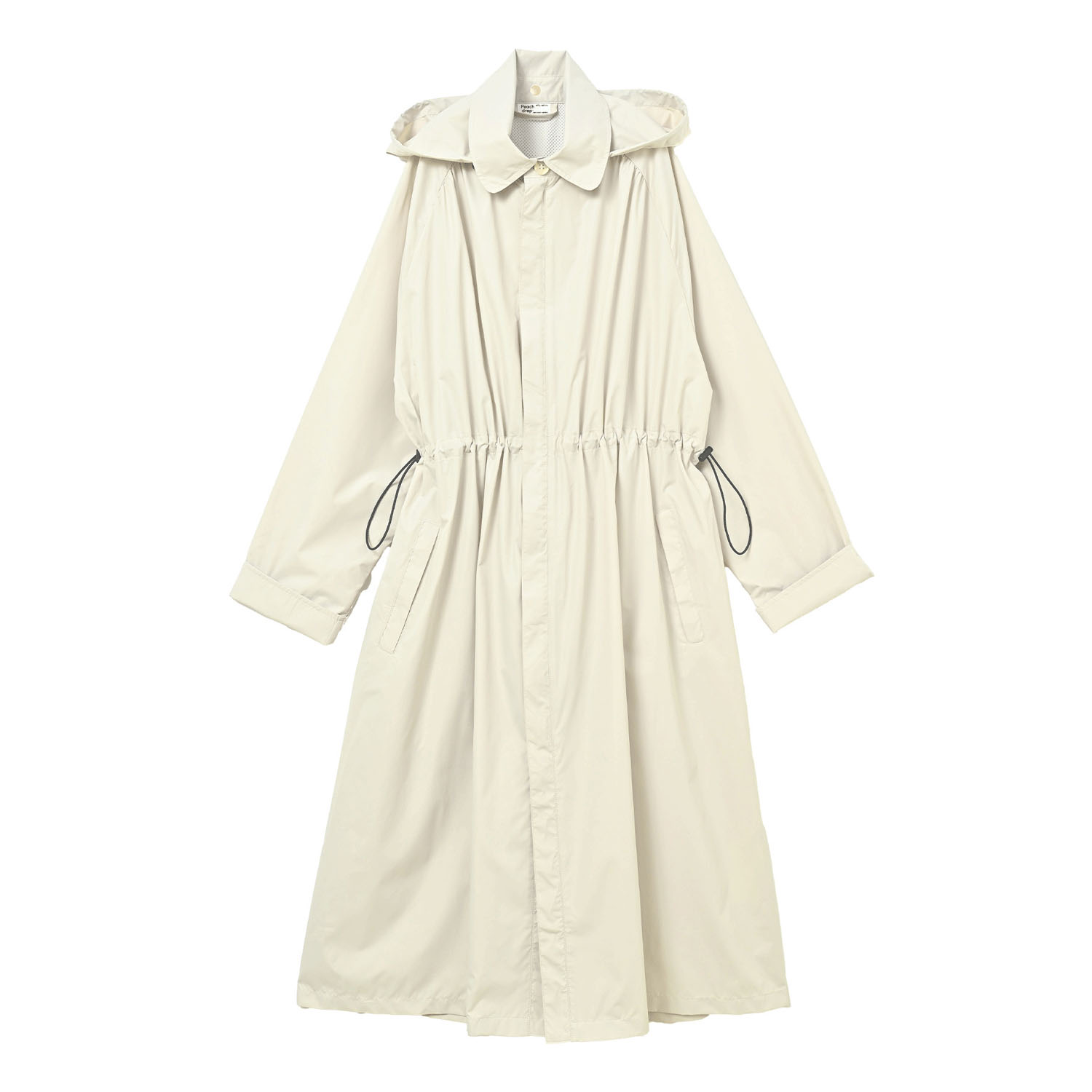 【ピーチドロップ】ギャザースレンカラーレインコート - 画像8