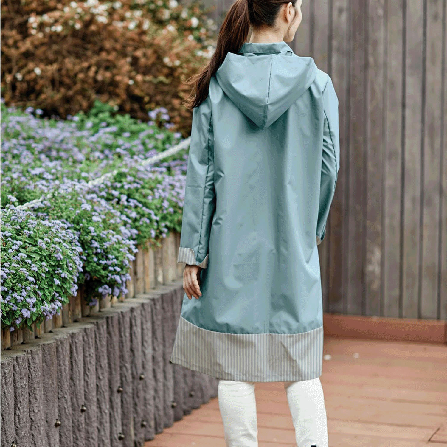 Actual PRODUCTS ステンカラーレインコート - 画像4