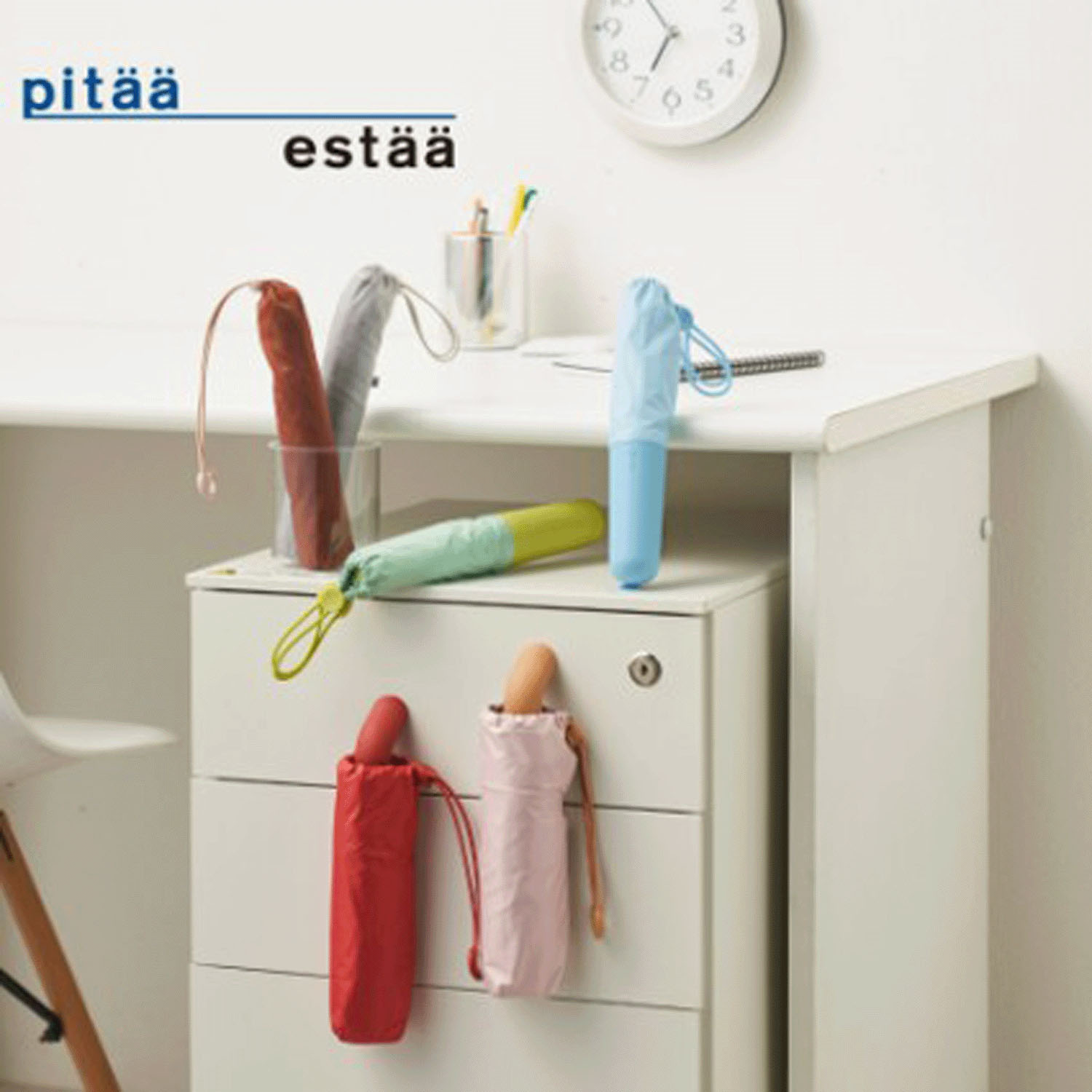 【4月21日～5月9日期間限定10％OFF】【磁力で収納できる折りたたみ日傘】 Pitaa マグネット プレーン55