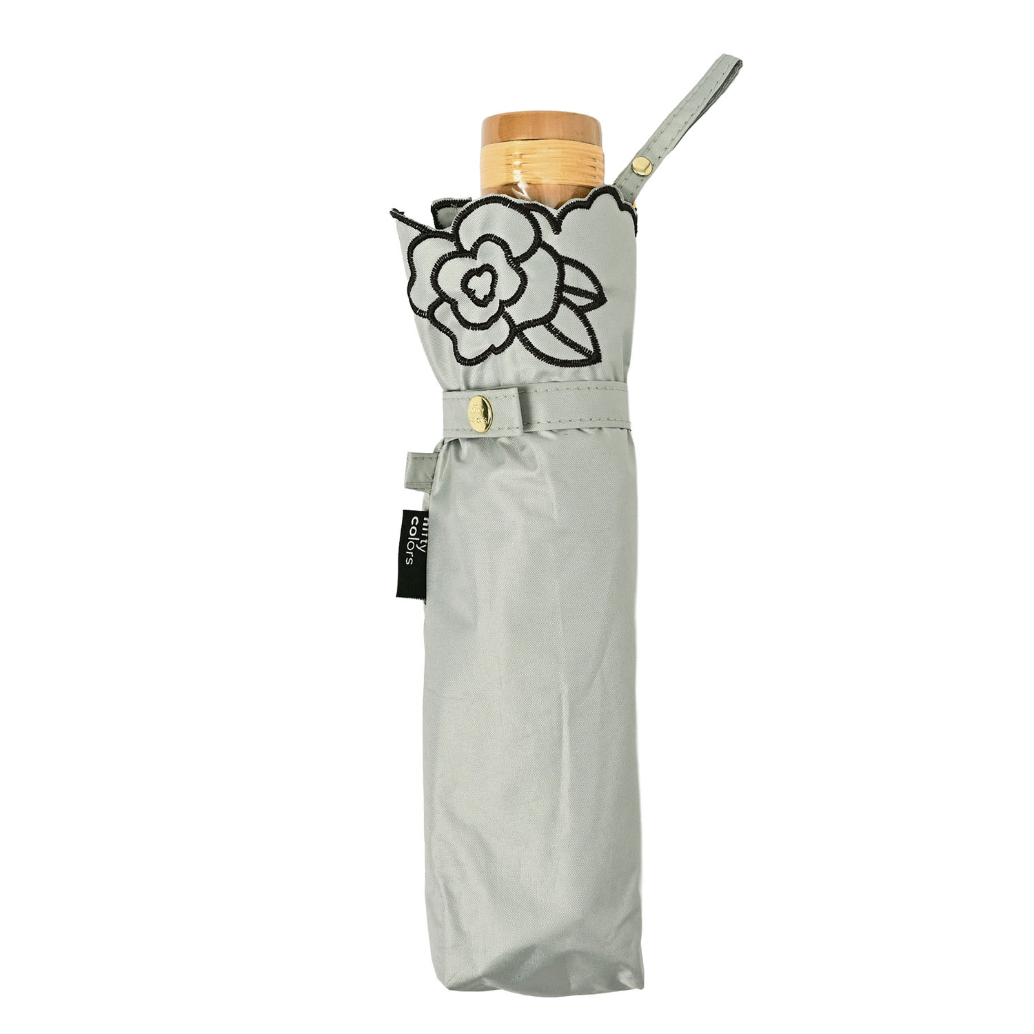 晴雨兼用 ローズ刺繍ミニ傘 - 画像8