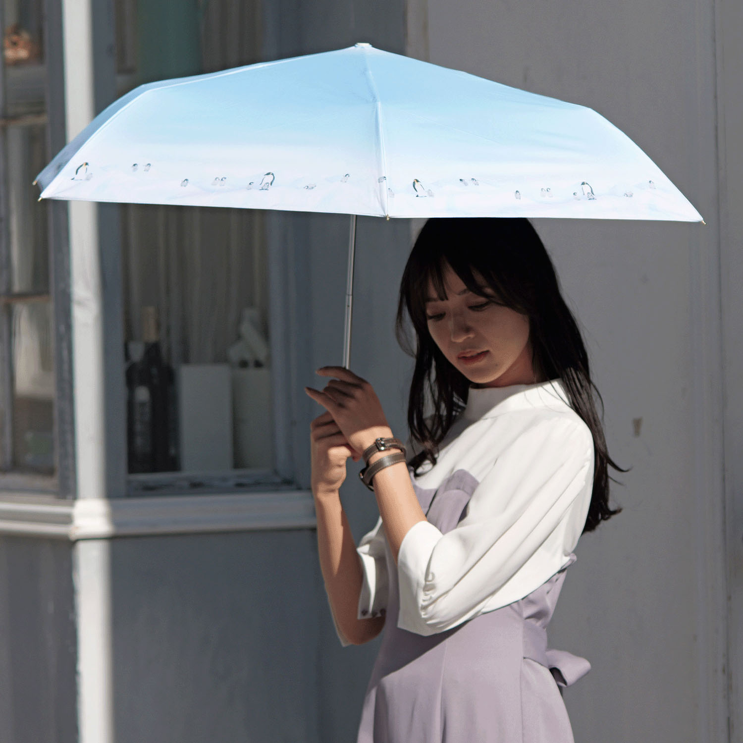 晴雨兼用 皇帝ペンギンミニ傘