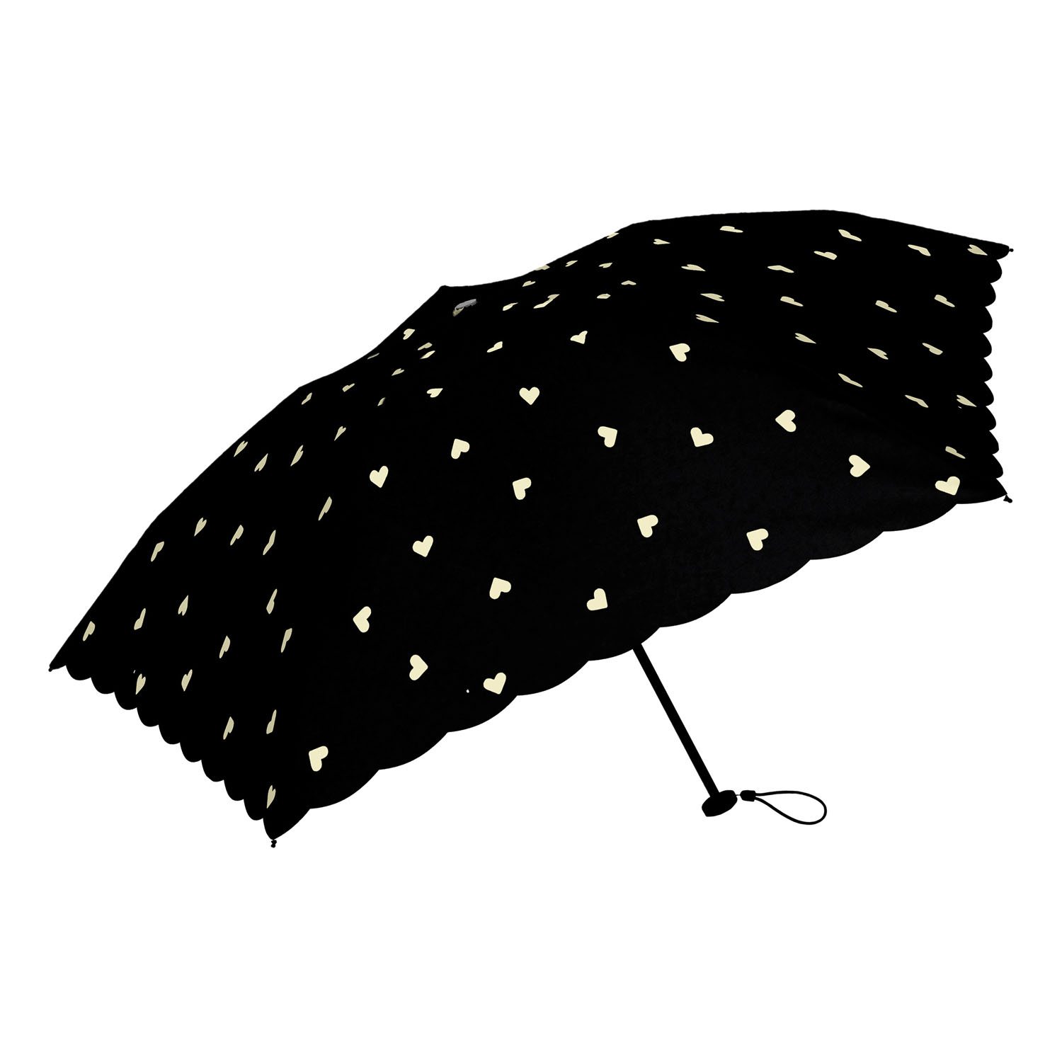 【assa】 超軽量ハート晴雨兼用折傘 - 画像2
