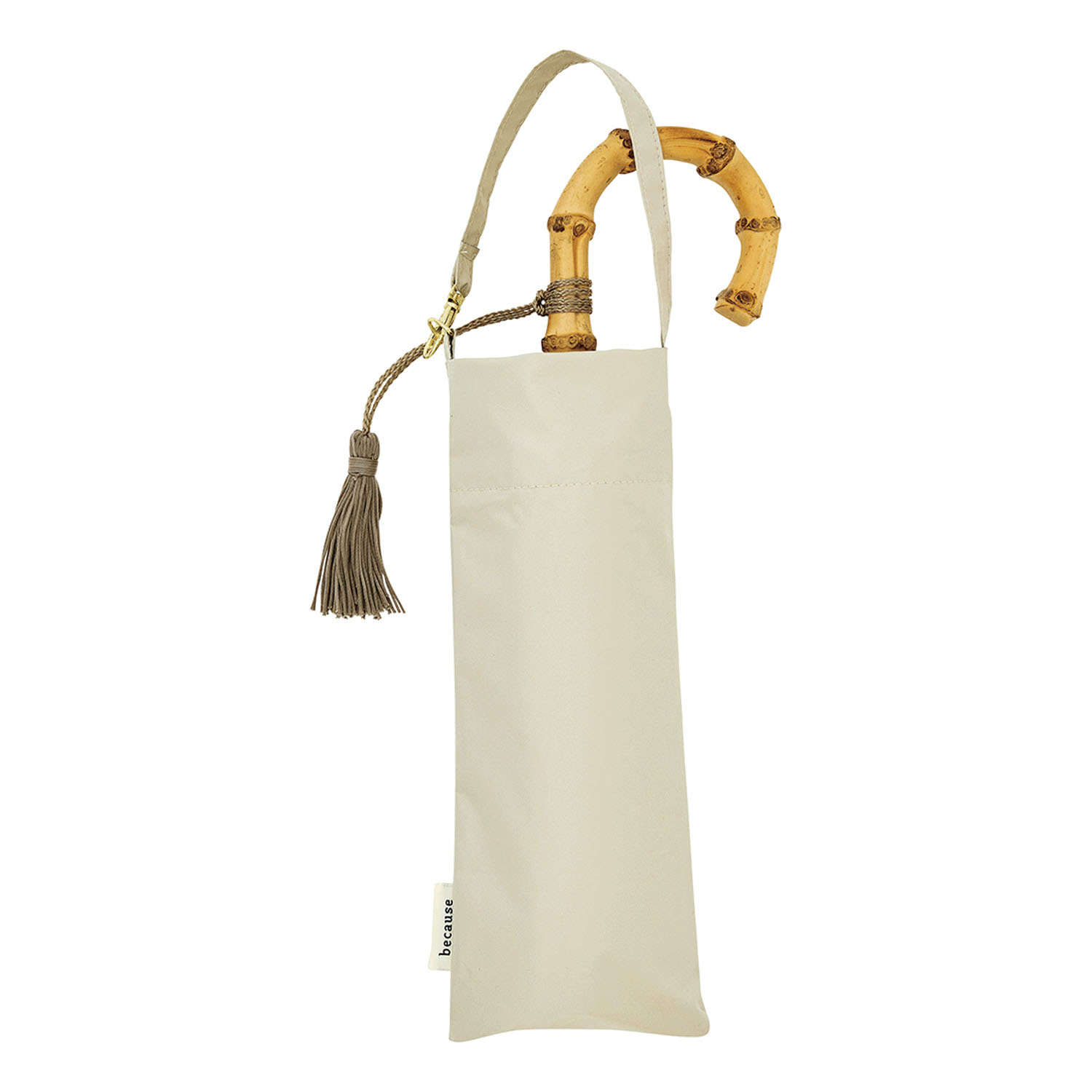 【because】 晴雨兼用 8本フレームプロテクト折傘 - 画像9