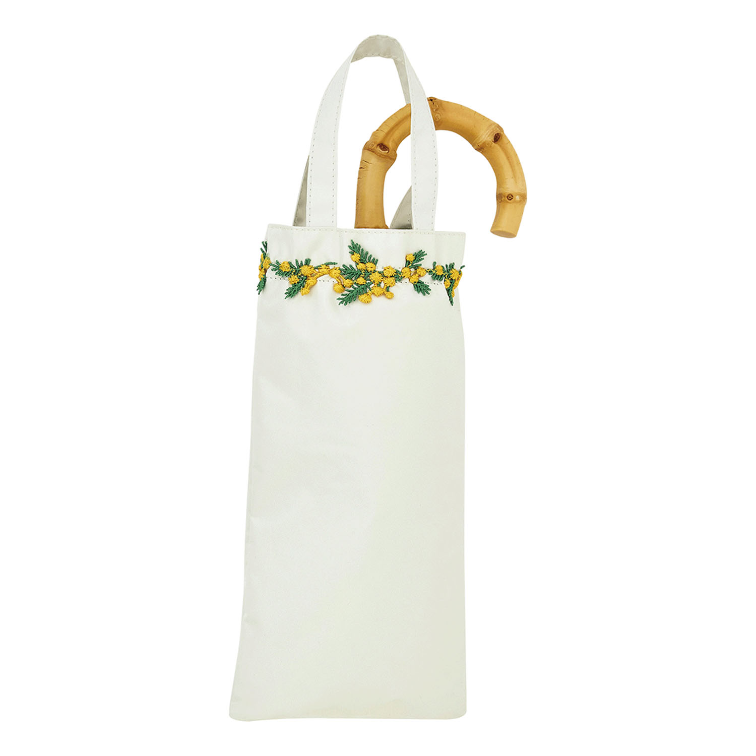 【because】 晴雨兼用 フラワーレース折傘 - 画像2