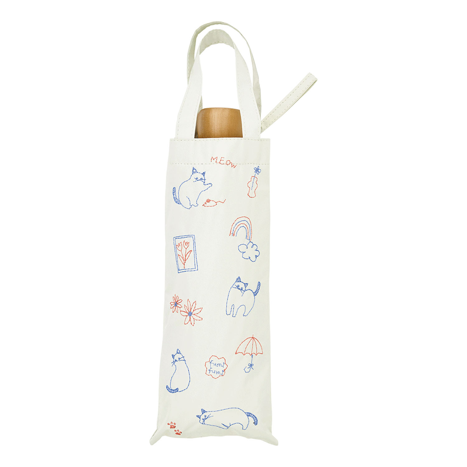 【because】 晴雨兼用 サニーキャット折傘 - 画像3