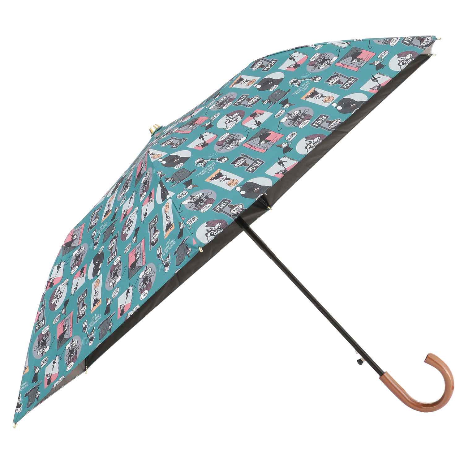 晴雨兼用傘 MOOMIN リトルミイバッジアート ミニ傘