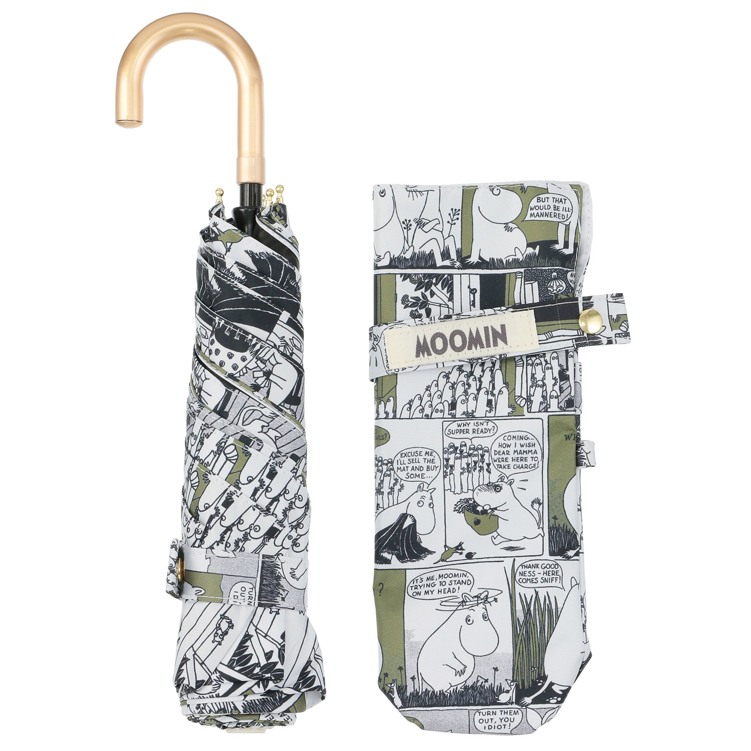 晴雨兼用傘 MOOMIN ムーミンコミック ミニ傘 - 画像2