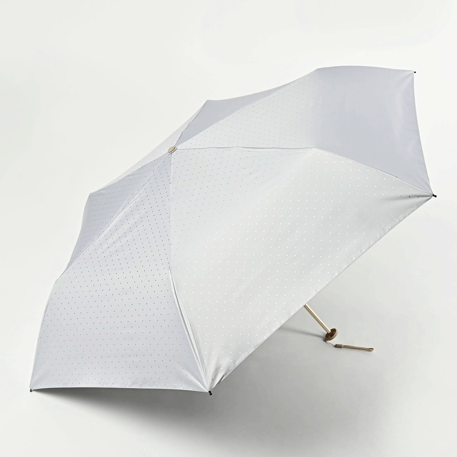 【CHARIS】 晴雨兼用 CUDAシスバーラメドット折傘 - 画像1