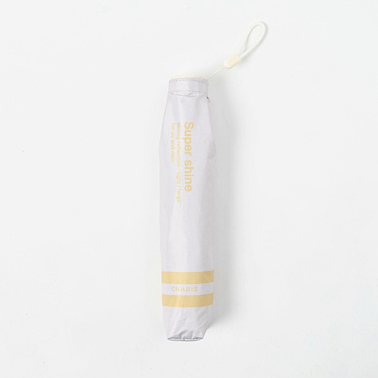 【CHARIS】スーパーシャイン プレッピーボーダー折傘 - 画像2