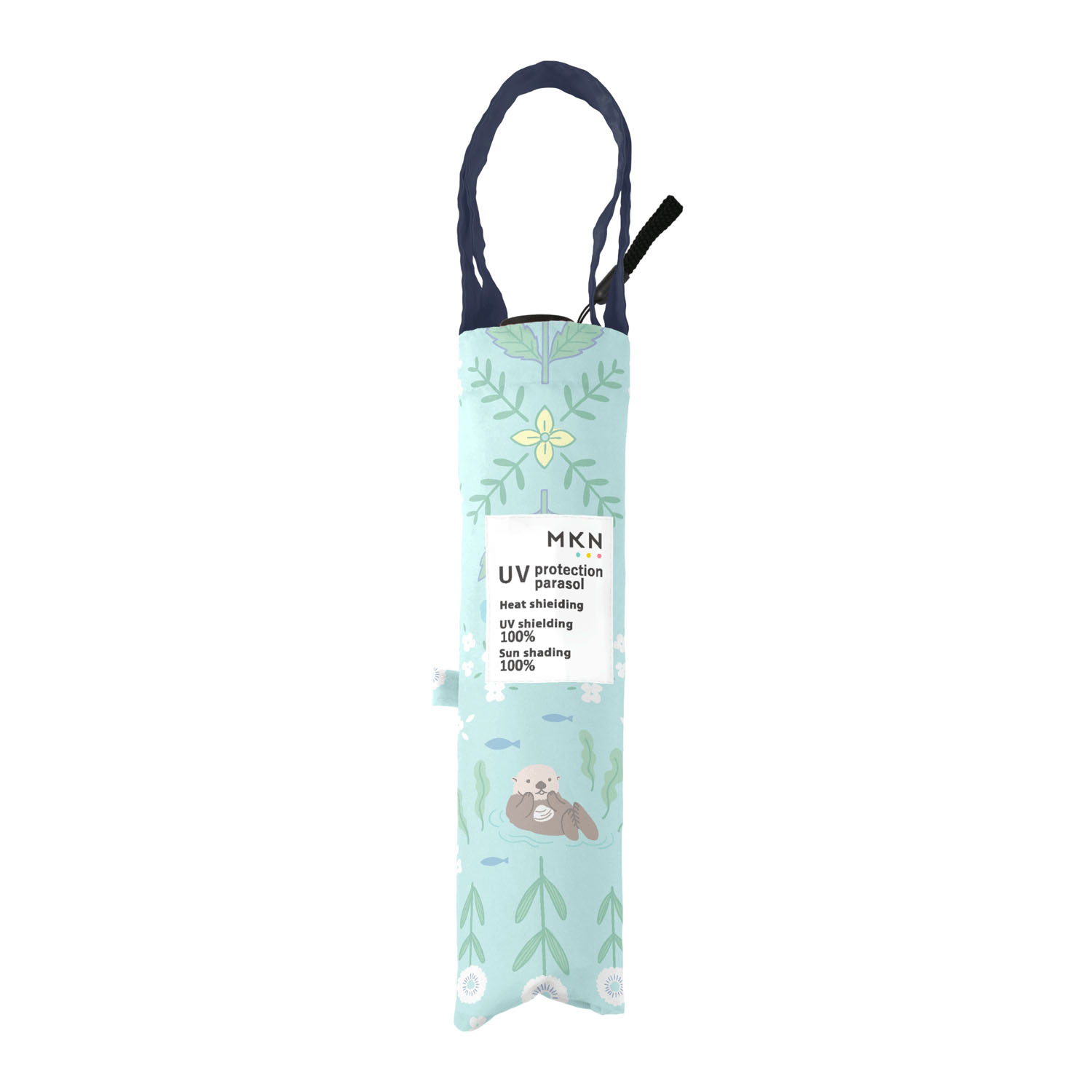 【便利なトートバッグ付き】 晴雨兼用 花文様・ラッコ折傘 - 画像2