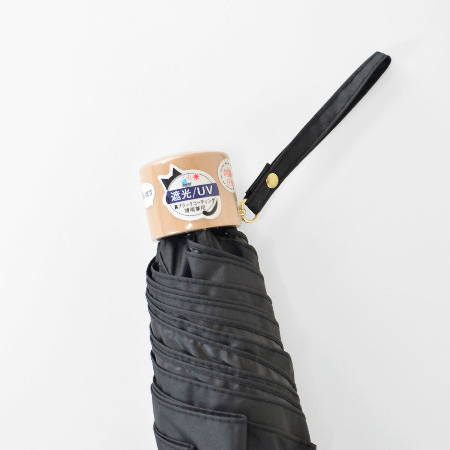 【耐風仕様】 晴雨兼用 本と猫刺繍ミニ傘 - 画像5