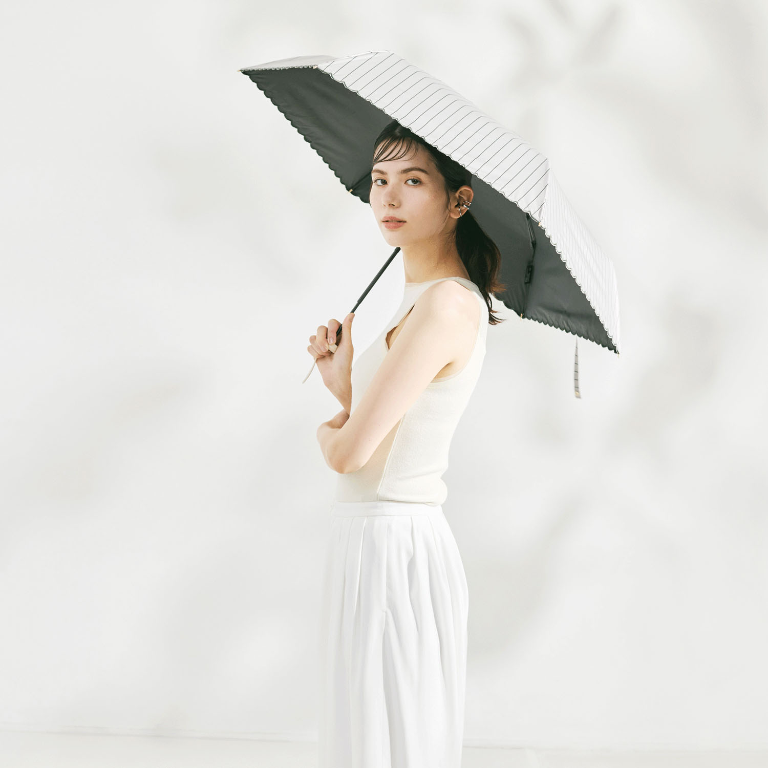 【water front】ネオミニ晴雨兼用折傘 マルシェ