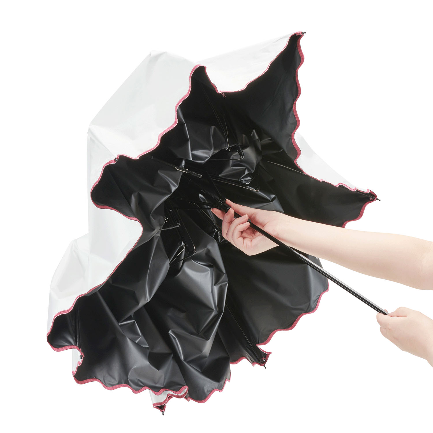 【water front】 ハンディルーフ晴雨兼用カレント折傘 - 画像5