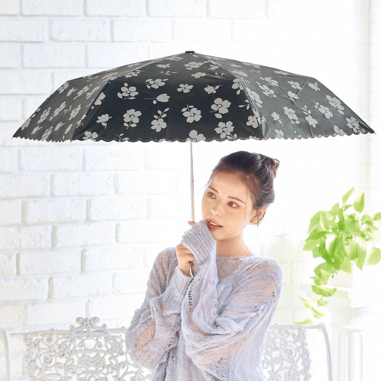 晴雨兼用 フリージア折傘