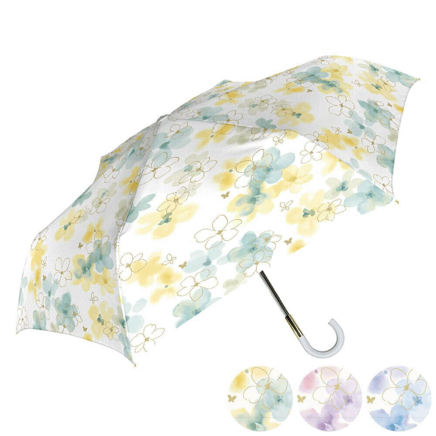 晴雨兼用 フローラル折傘