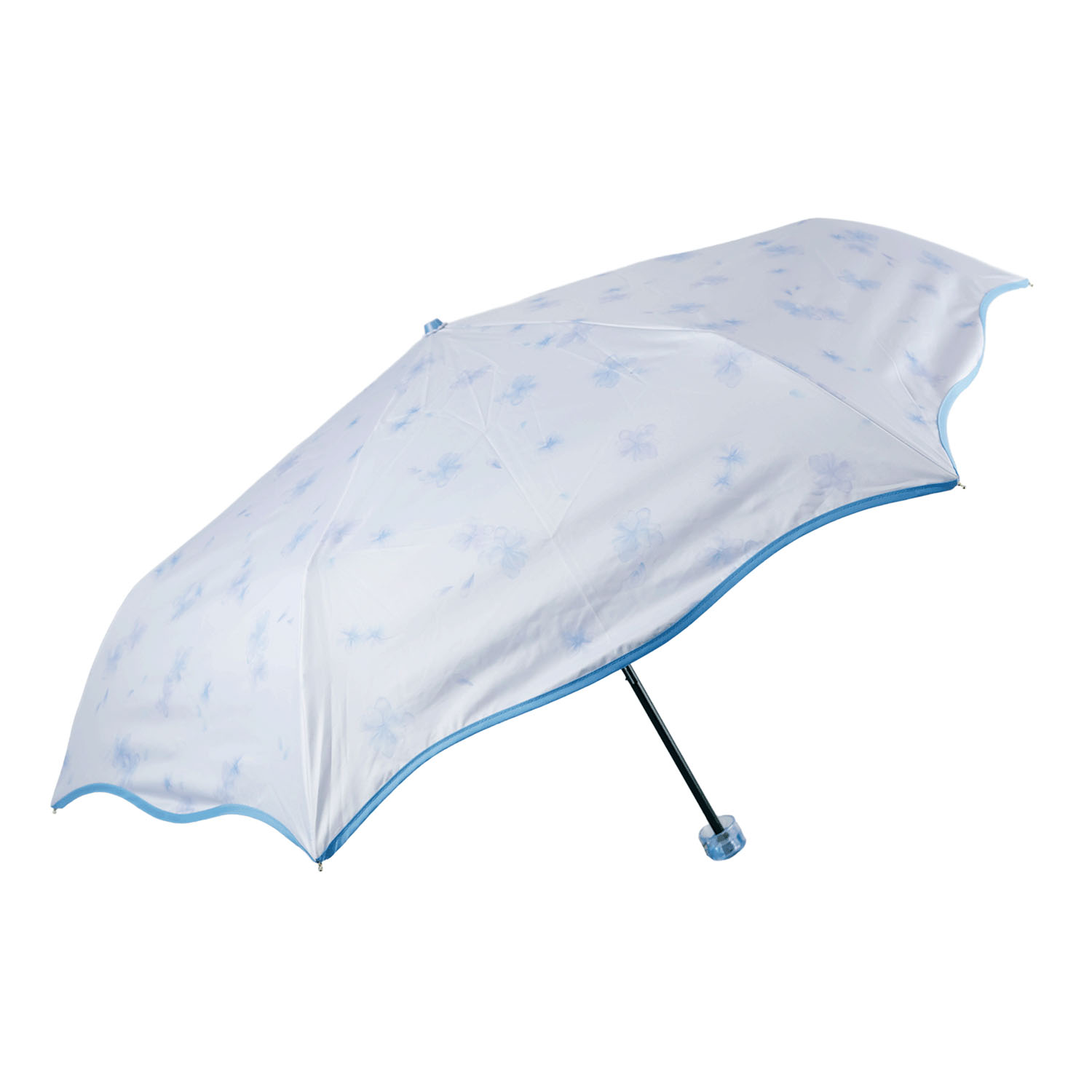 晴雨兼用ウォーターカラーペタル折傘 - 画像4