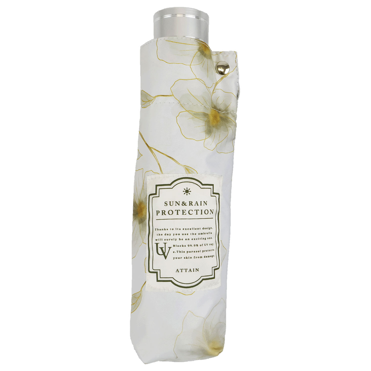 晴雨兼用フルールアクワレル折傘 - 画像3