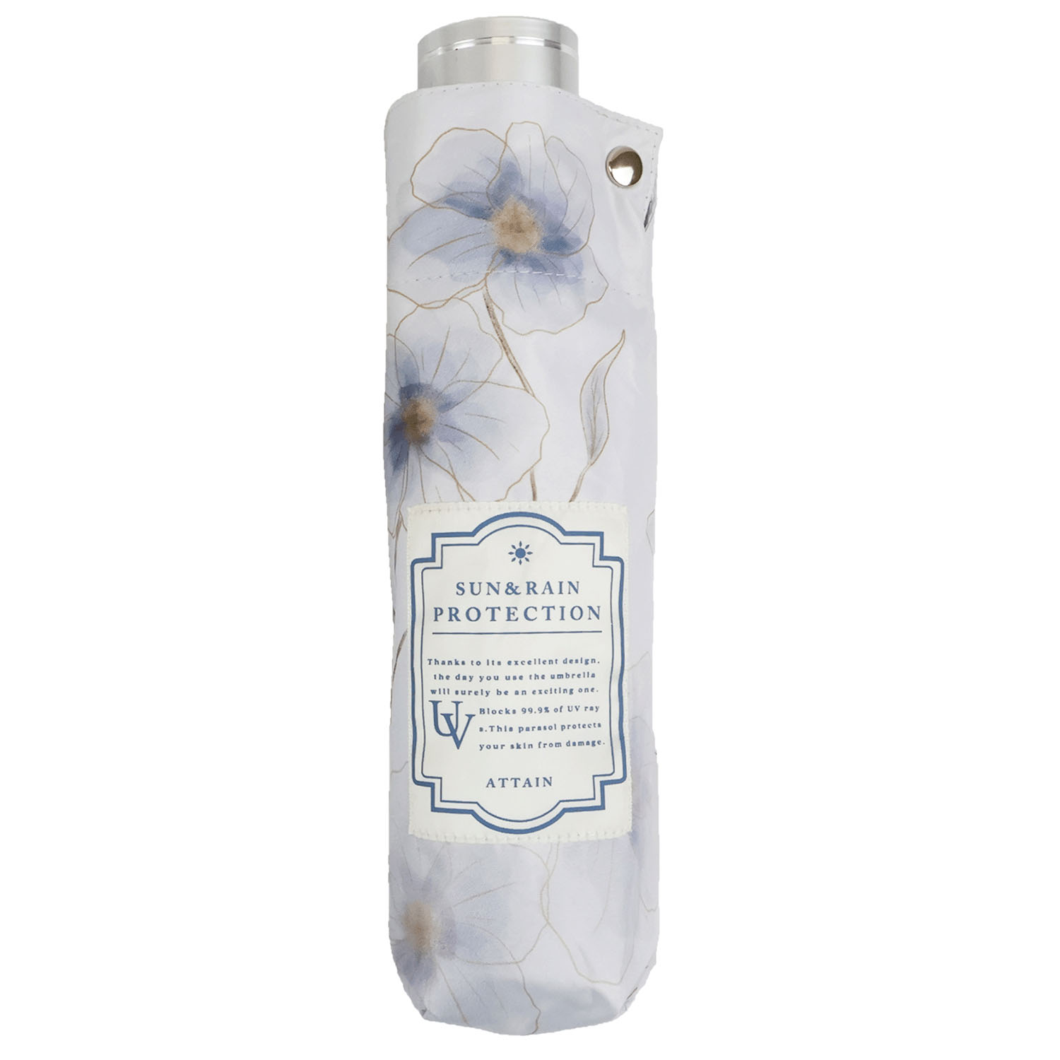 晴雨兼用フルールアクワレル折傘 - 画像5