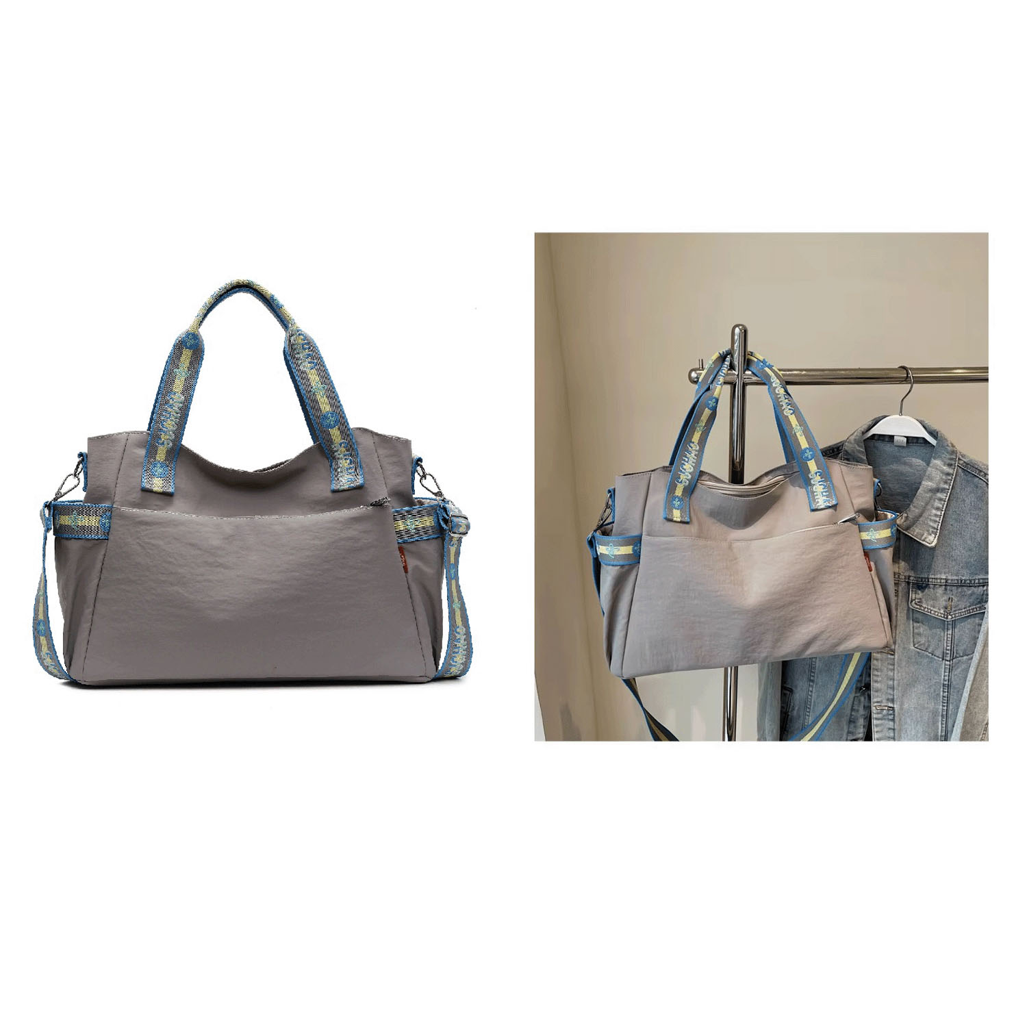 サイドポケットテープハンドルトートバッグ