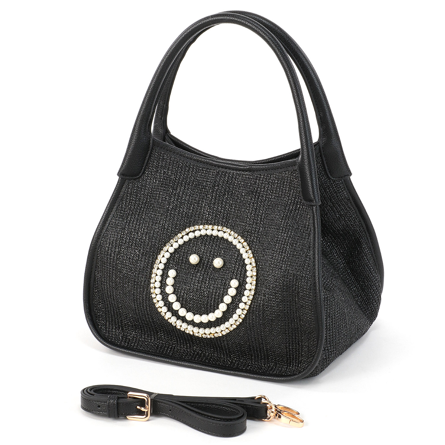 COOCO SMILEY パール刺繍シート2WAYトートバッグ - 画像3