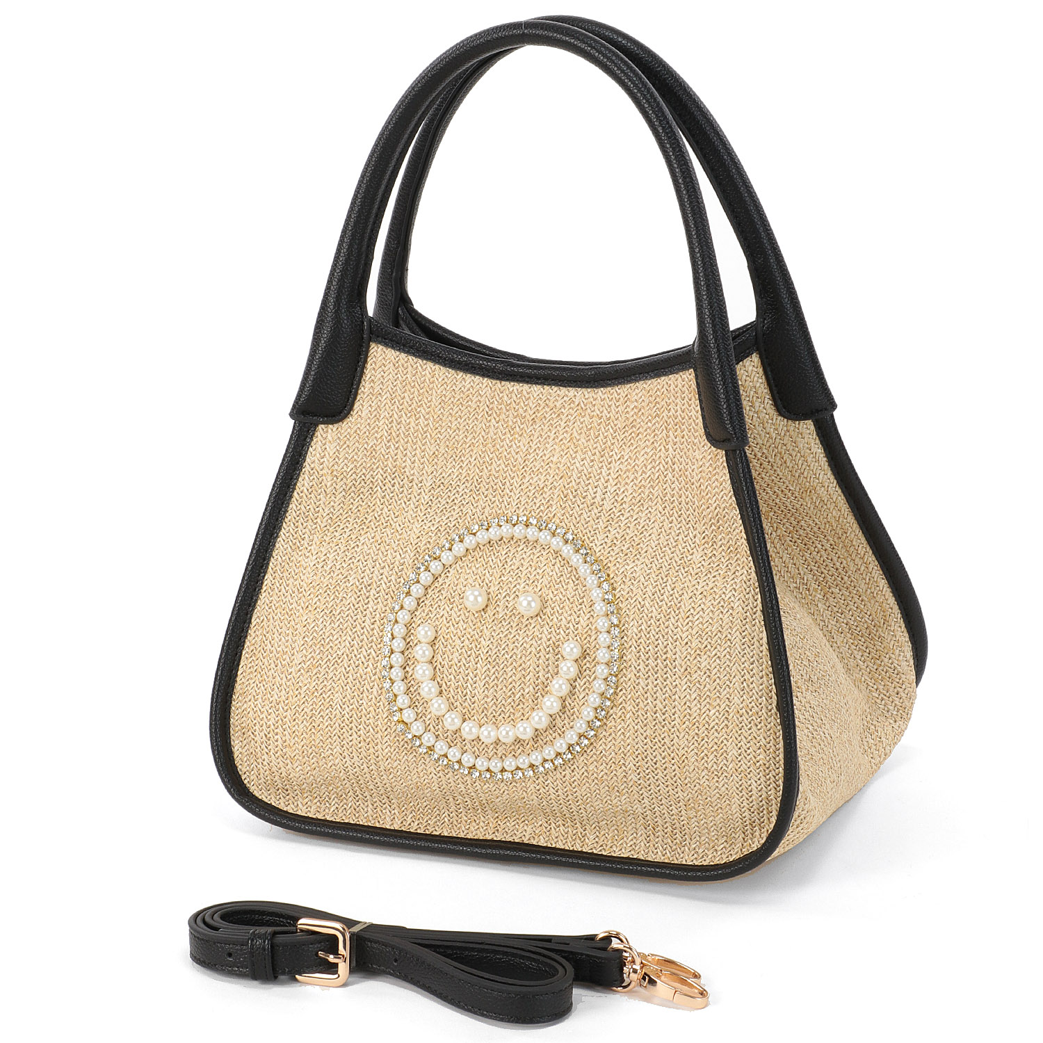 COOCO SMILEY パール刺繍シート2WAYトートバッグ - 画像5