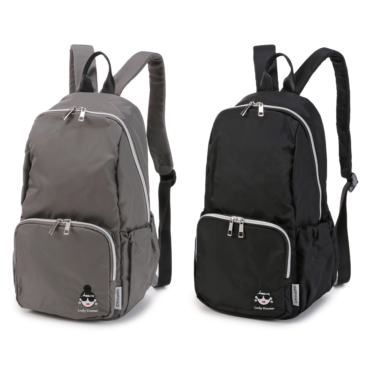 HAPPY FACEレディ・エマ 刺繍リュックサック - 画像1